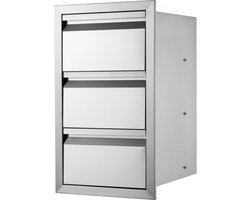 Ladekast Buitenkeuken Luxe - Barbecue - RVS - Voedingskwaliteit - 19,4 kg Opslaglade