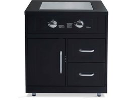 Oviala - 2-pits gasfornuis met kast voor buitenkeuken - Memphis