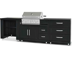 Oviala - 3-delige buitenkeuken met barbecue - Memphis