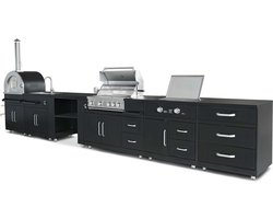 Oviala - Buitenkeuken met 6 elementen en kookmodule - Memphis