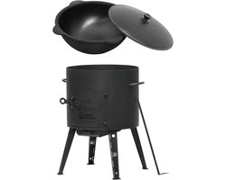 Ronde Buitenkeuken Ø49 cm met Kazan - Veldkeuken voor Buiten Koken