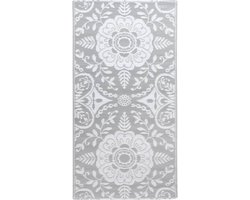 vidaXL - Buitenkleed - ARAKIL - 120x180 - cm - PP - lichtgrijs