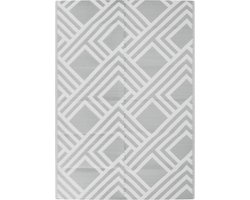 vidaXL - Buitenkleed - ARAKIL - 140x200 - cm - PP - grijs