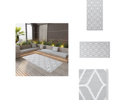 vidaXL Tuinkleed - Tuinkleden - Terraskleed - Terraskleden - Buitenkleed ARAKIL 120x180 cm PP grijs
