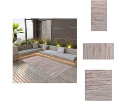 vidaXL Tuinkleed - Tuinkleden - Terraskleed - Terraskleden - Buitenkleed ARAKIL 190x290 cm PP bruin