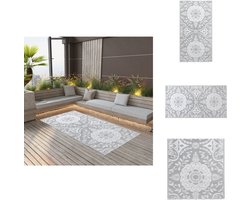 vidaXL Tuinkleed - Tuinkleden - Terraskleed - Terraskleden - Buitenkleed ARAKIL 80x150 cm PP lichtgrijs
