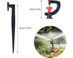 20 stuks Irrigatie Druppelaars G-Type 360 Graden Rotatie Sproeier Tuinbesproeiing Accessoire voor Grasveld
