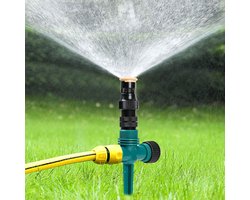 360° draaibare tuinsproeier, tuinsproeier, automatisch bewateringssysteem, instelbare watersproeier, groen, 6 stuks