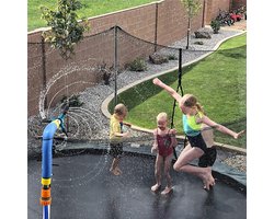 360° Roterende Gazonsproeier – Trampoline Watersproeier Set – Tuinsproeier met Verstelbare Sproeikop – Irrigatie Systeem – Buiten Waterspeelgoed Honden Kinderen – Waterpark Zomer