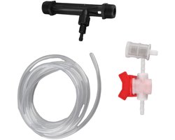 Allecto- Tuinsproeier set - Irrigatiesysteem - Mest injector - Grijs - Waterpijp - Kunststof - Geschikt voor tuinieren - G3/4 formaat - Garden irrigatieset G3/4 kunstmest injector + schakelaar + filter + waterpijp, mest injector