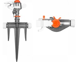 Bradas White Line Triton pulsatiesproeier – Drievoudige spike – Sectorsproeier – Tot 539 m² – 26,2 m diameter – Verstelbaar