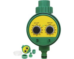 Irrigatie Timer - Waterautomaat Tuin - Automatisch Bewateren - Weerbestendig Ontwerp - 9.8B x 13.5H cm - Groen