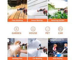 KARZO - 8 Modi, Hoge Druk, Multifunctionele Water Spuitmachine, Tuin Irrigatie, Schuim Spuiter, Irrigatie Apparaat, Tuinbenodigdheden