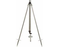 MM Eurotool Verstelbare driepoot tuinsproeierstandaard - 60 cm - metaal - opklapbaar