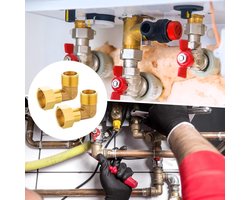 Movable Screw Connection - 2 Pcs - 3/4 Inch - 90° IG/AG - 90 Degree Arc - DN20 - Water Installations - Central Heating Systems