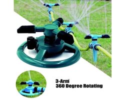Professionele volledig automatische tuinsproeier, gazonsproeier, nieuw draagbaar 360 graden roterend bewateringssysteem (groen)