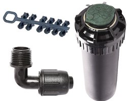 Rain Bird 5004 FC zwenksproeier met 12 sproeiers en snelkoppeling