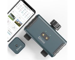 Slimme irrigatiecomputer met wifi en 2 uitgangen voor tuinbewatering