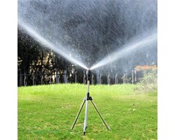 Statief roterende sproeier - tuinsproeier op statief - Tuinsproeier - RVS sproeier - 360 graden verstelbare sproeier - Tuinsproeier