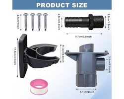 SnelShoppen - Regenwater Collector voor Afvoerpijpen DN 70-100, Inclusief Bevestigingsaccessoires, Verbinding voor Regenwater Vaten, Tuin Irrigatie, G