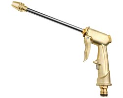 TOVBMUP Tuinsproeier met handbediening - Spuitpistool van metaal - Hogedrukpistool - Hogedrukpistool voor de tuin - Tuinsproeier voor de douche - RVS-sproeier