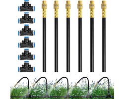 Tuinbewatering Sproeiers - Gazon Vernevelaars - Efficiënte Tuinirrigatie - Instelbare Nevelstanden - 6 Sets - Messing