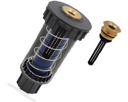 Tuinsproeier, 1/2 inch schroefdraad, automatische telescopische sproeier, 360 graden draaibaar, geschikt voor gras, zwart