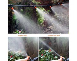 Verstelbare Tuin Watering Mist Nozzle Sprinkler Druppel Irrigatie Kits Hoofd Verstuiver Automatische Mist Koeling Irrigatie Systeem voor Tuin Kas Patio Gazon - 50 stks # 57437
