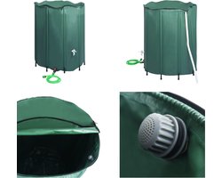 vidaXL - Regenton - inklapbaar - met - tap - 1000 - L
