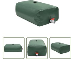 vidaXL Regenwateropvang - Watertank - Watertank met kraan opvouwbaar 1500 L PVC - Pvc Tank - Opvouwbare Watertank - Buistank