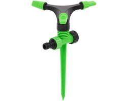 vidaXL Sproeiers 4 st ABS en PP - Groen/Zwart Gazonsproeier - Tuinbesproeiing - Sprinklers - Buisfitting - Regenwatersysteem