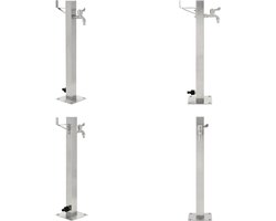vidaXL - Tuinwaterkolom - vierkant - 65 - cm - roestvrij - staal