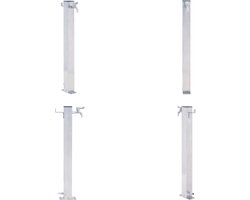 vidaXL - Waterzuil - vierkant - 40 - cm - roestvrij - staal