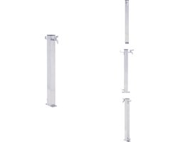 vidaXL Waterzuil - Waterzuilen - Waterkolom - Tuinkraan - Waterzuil vierkant 60 cm roestvrij staal