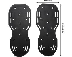 Zelfnivellerende Grond Spike Schoenen voor Tuinbeluchting en Sneeuw Grips - Multiuse Gazon Gereedschap - Achtertuin en Tuin Onderhoud - 4.2 Cm Spikes