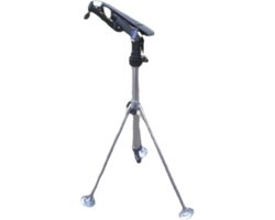 Zware driepoot met Geka koppeling 1 1/4" met Deltaline Regen Sectorsproeier, type R8/20 aluminium, 8,0 mm bereik 24 meter