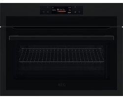 AEG KME768080T - Combi-oven - 43 liter - 1000 Watt magnetron - Mat zwart