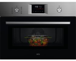 AEG OO5NK4W0M 5000 serie CombiCook - Inbouwoven - Heteluchtoven met Magnetron - 41 L