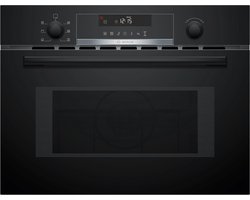 Bosch CMA585GB1 - Serie 6 - Inbouwmagnetron met heteluchtfunctie - 60x45 cm - 44 l - Zwart - Eenvoudig te reinigen met hydrolyse