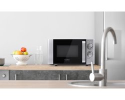 Design magnetron met keramische bodem en grillfunctie - 20 liter, koken op 2 niveaus