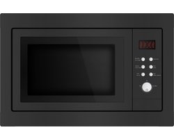 Exquisit EMW2546HIBLACK - Combi magnetron - Inbouw - 5 Jaar Garantie - 25 liter - Zwart