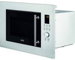 Inbouw Magnetron - Grill Magnetron - Snel Maaltijden Bereiden - Roestvrij Interieur - 59.5 x 39 x 39 cm - Zilver