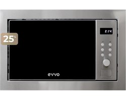 Inbouw Magnetron met Grillfunctie 25L Digitaal RVS Look