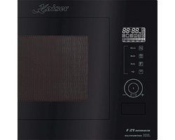 Inbouwmagnetron met Heteluchtgrill en 21 Functies - Zwart Glas