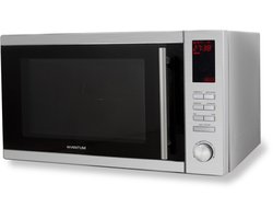 Inventum MN255C - Vrijstaande combimagnetron - Heteluchtoven - Grill - 25 liter - 900 watt - 10 kookprogramma's - RVS/Zwart