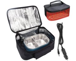 KARZO - Draagbare Mini-automagnetron 12V Elektrische Oven, Snelle Verwarming, Autovoedselverwarmer, Automatische Veiligheidsuitschakeling, Elektrisch Verwarmde Lunchbox, Voor Vrachtwagenchauffeurs, Zakenreizi