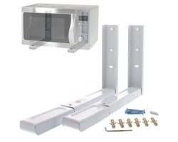 Magnetron Beugel Wit - Magnetron Beugels - Ophang Steunen - Ophangbeugel - Magnetron Ophangen - Verstelbare Wandmontage - Max 40 kg - Ruimtebesparend - Inclusief EBOOK