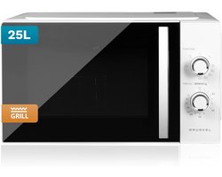 Magnetron met Grill 800W - 25 Liter Inhoud, 5 standen en Ontdooi Functie