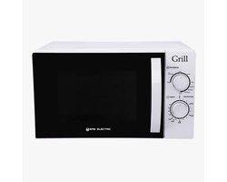 Magnetron met Grill - Compacte Oven - Snel Eten Bereiden - Ruime 20 Liter Inhoud - 700 Watt Vermogen - Wit
