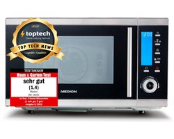 MEDION 4-in-1 Magnetron met Grill MD 15501 | 25 Liter | 900 Watt Magnetronvermogen | 2500 Watt Hetelucht | 10 Automatische programma's